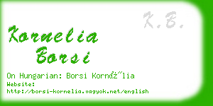 kornelia borsi business card